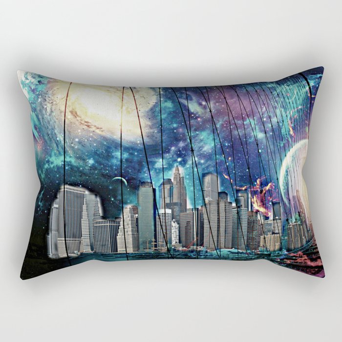 Cosmic New York  Rectangular Pillow