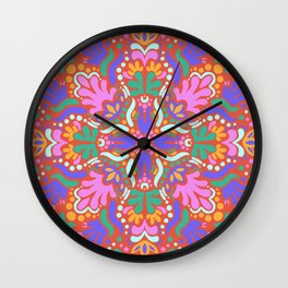 Hippie Mandala Wall Clock