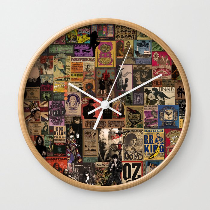 Rock n' Roll Stories II Wall Clock