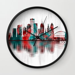 Rochester New York Skyline Wall Clock