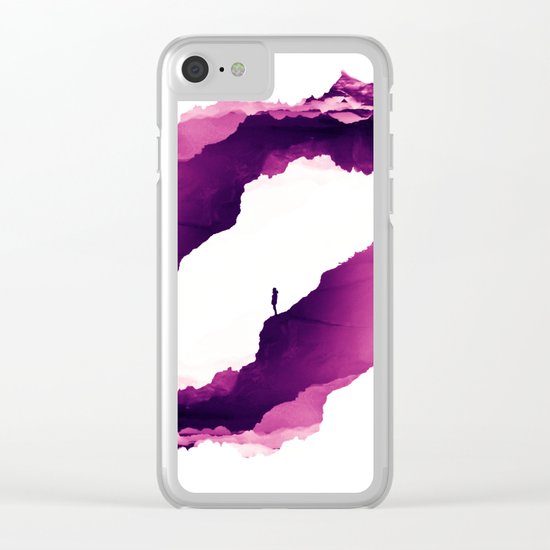 Purple Isolation Clear iPhone Case