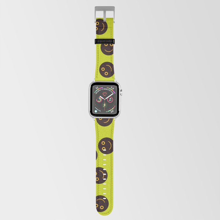 I am fine Smiley face Lime green Apple Watch Band