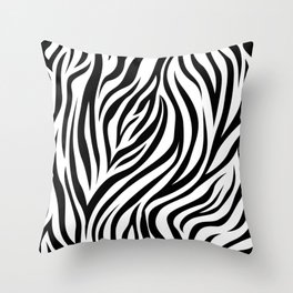 zebra pattern / full animal Throw Pillow