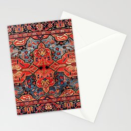 Kashan Poshti Central Persian Rug Print Stationery Card