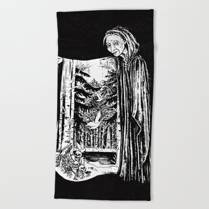 Baba Yaga Beach Towel