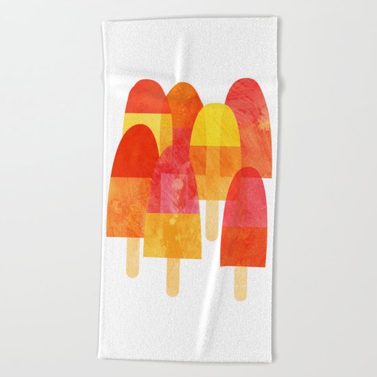 Ice Lollies Beach Towel