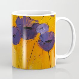 Purple Poppies Coffee Mug