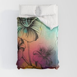 Sunset Floral Comforter