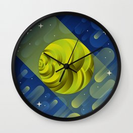 Uranus Wall Clock | Geometrical, Universe, Illutrator, Nasa, Circular, Symmetrical, Children, Planet, Stars, Themooneverywhere 
