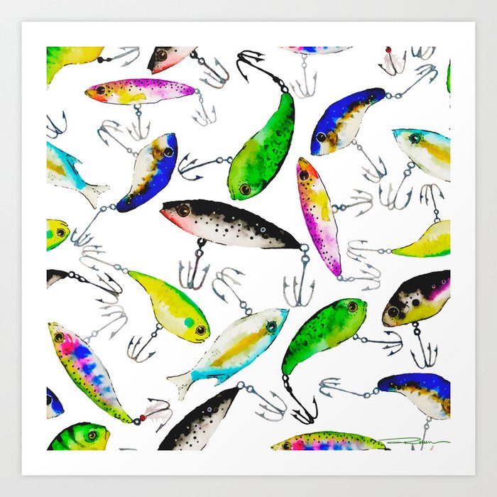 Fishing is Fly Art Print