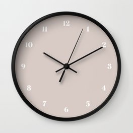 Crystal Gray // Pantone® 13-3801 TCX Wall Clock | Contemporary, Grey, Graphicdesign, Pantone, Boho, Earth, Pillow, Pink, Neutral, Light 