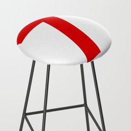 Number 7 (Red & White) Bar Stool