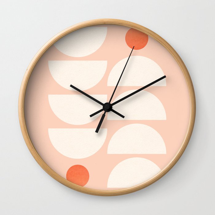 Abstraction_SUN_MOUNTAINS_BALANCE_POP_ART_Minimalism_1207A Wall Clock