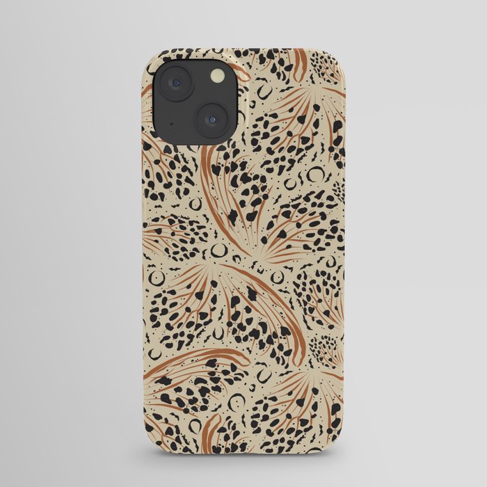 butterfly print pattern - neutral iPhone Case