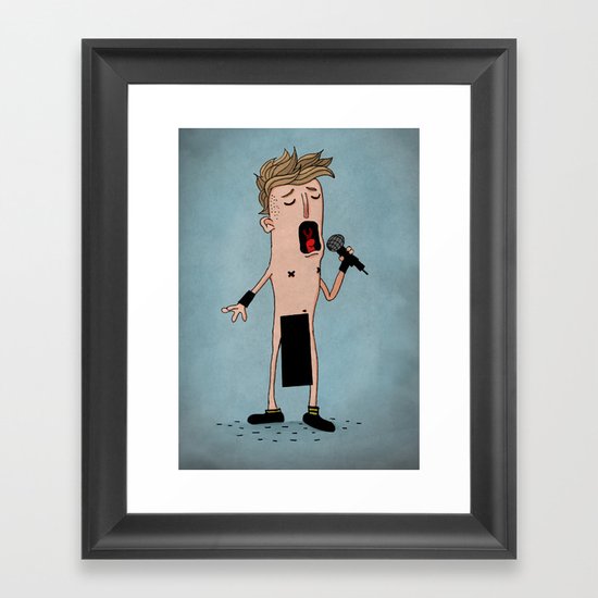 Do something stupid Framed Art Print
