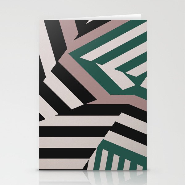 ASDIC/SONAR Dazzle Camouflage Graphic Design Stationery Cards