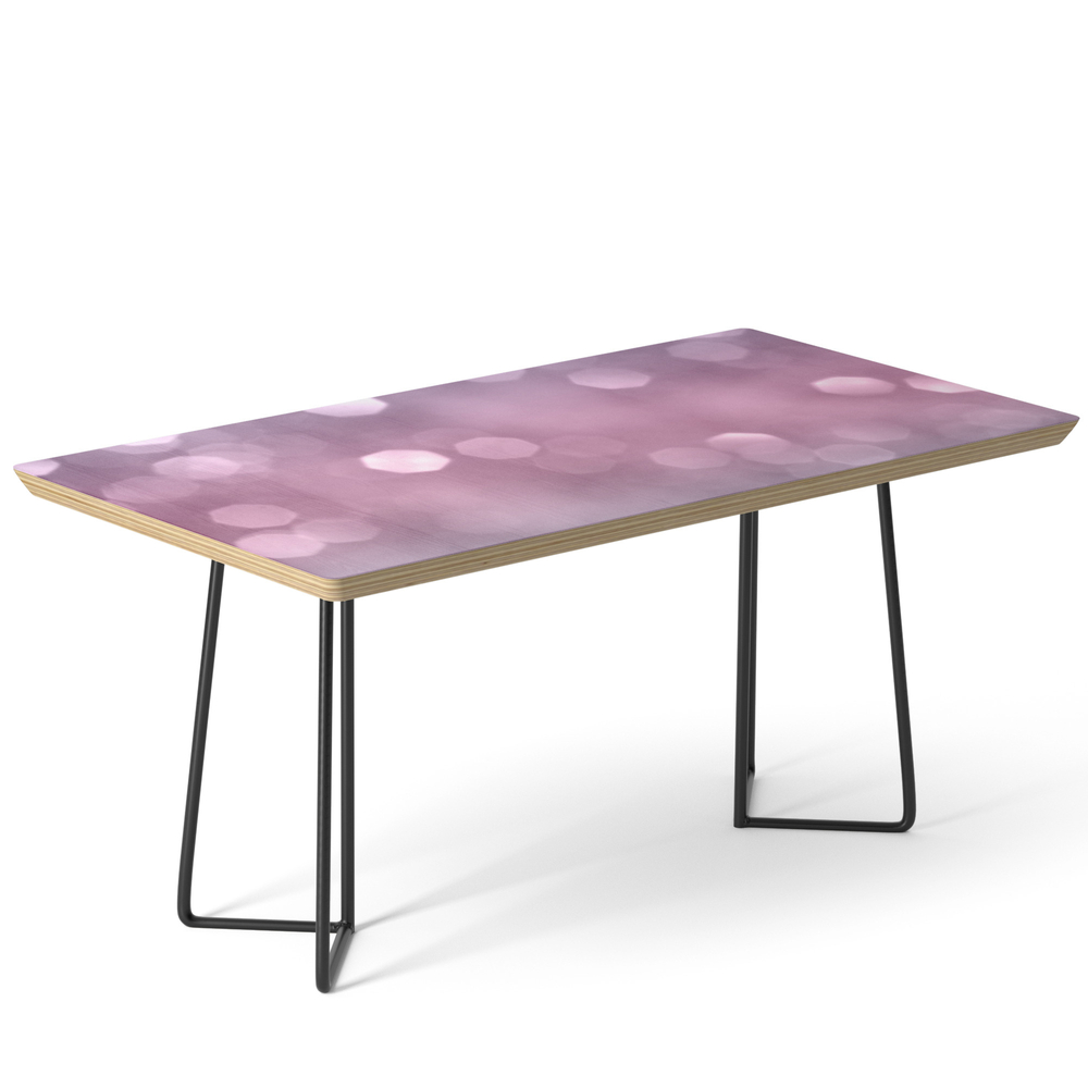 Unicorn Colored Bokeh #1 Pastel Shiny Decor Art Coffee Table by anitabellajantz