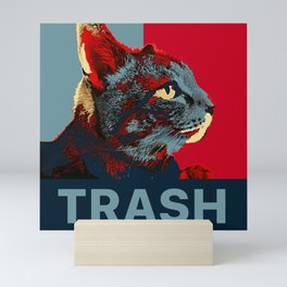 Trash Cat Mini Art Print
