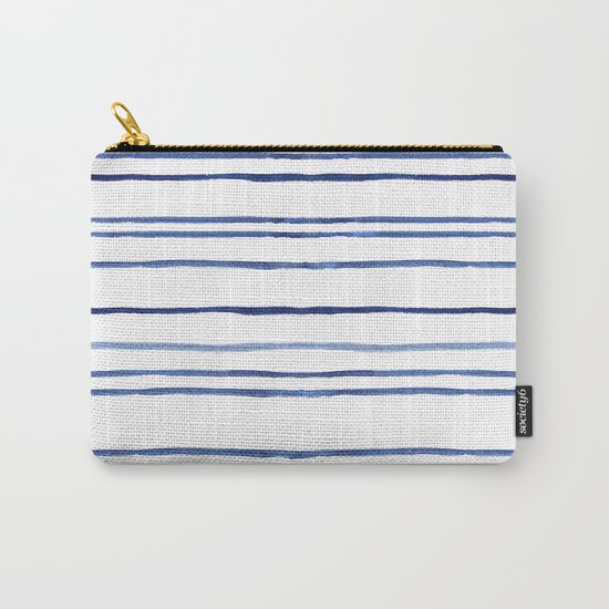 Watercolor stripes Carry-All Pouch