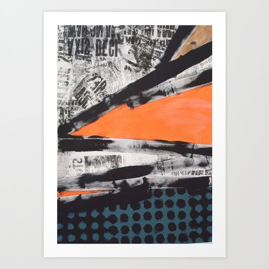 CUT UP Art Print