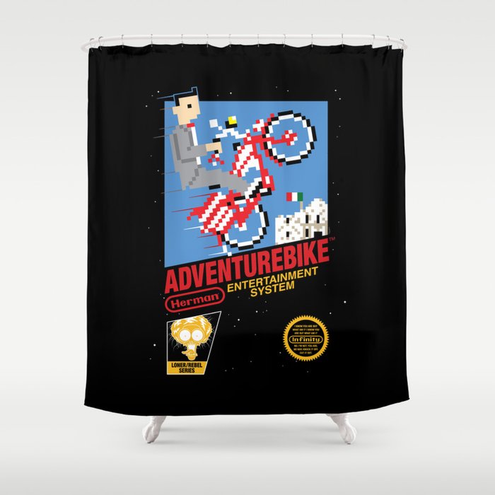 Adventurebike Shower Curtain