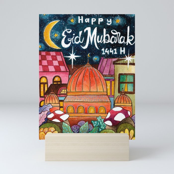 Happy Eid Mubarak 1441 H Mini Art Print