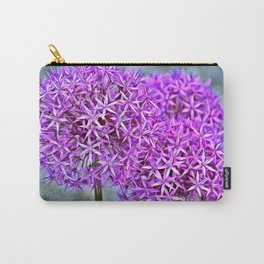 Purple Painterly Allium Carry-All Pouch