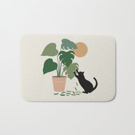 Cat and Plant 13: The Making of Monstera Bath Mat
