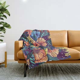 Wild Flowers Throw Blanket