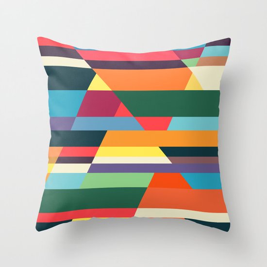 The hills run to infinity Throw Pillow