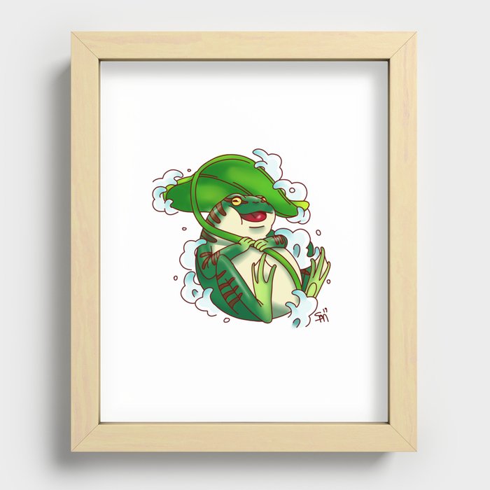 Froggy Boi Recessed Framed Print