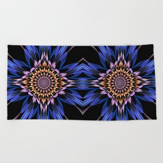Petals burst Beach Towel