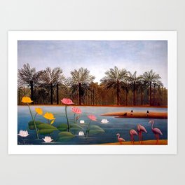 Henri Rousseau - The Flamingoes Art Print