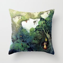 Forest of Memory Throw Pillow