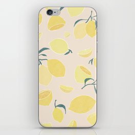 zesty yellow Lemon iPhone Skin