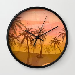 Summer Adventure in Florida Wall Clock