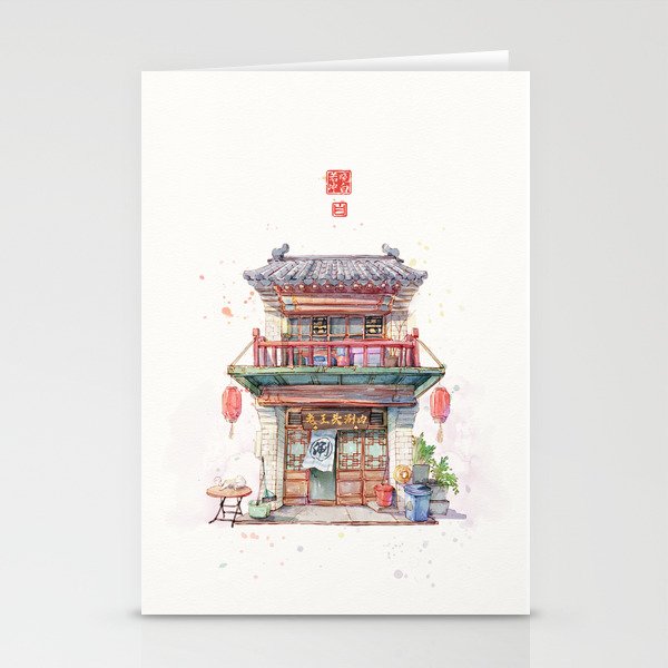 Chinese architecture Stationery Cards