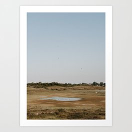 little lake vol.2 / the Netherlands, minimal countryside dune travel photography in nude tones. fine art print Art Print