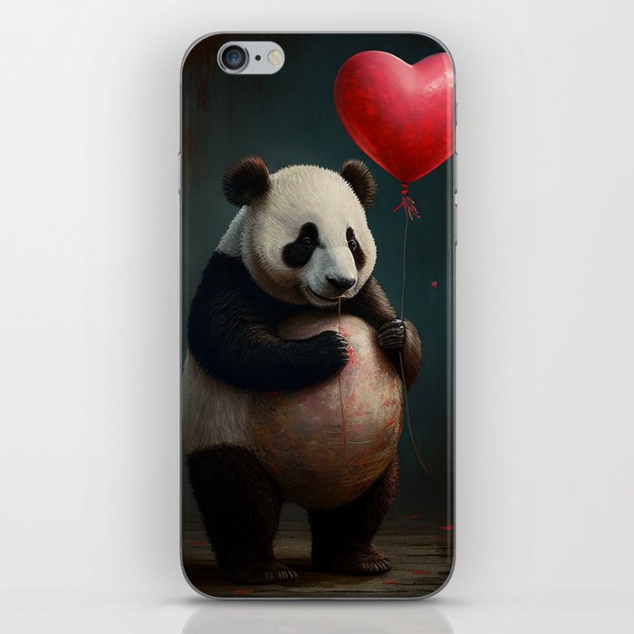 Panda - Be My Valentine - Animals In Love Artwork iPhone Skin