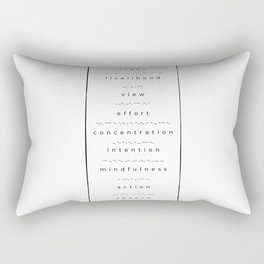 8 FOLD PATH - MORSE CODE 4 Rectangular Pillow