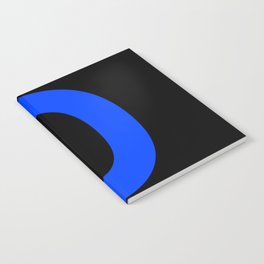 Letter D (Blue & Black) Notebook