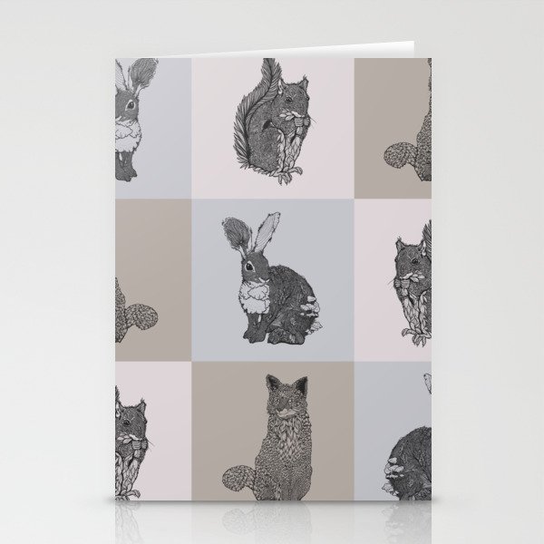 Wild Creatures Stationery Cards