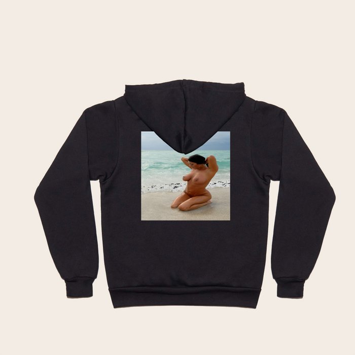 Nude girls store in hoodies