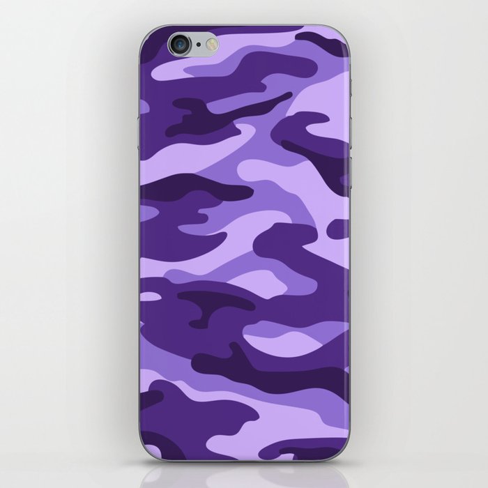 Camouflage Pattern Purple Colours iPhone Skin