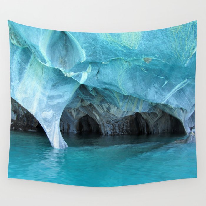 Marble blue 3 Wall Tapestry