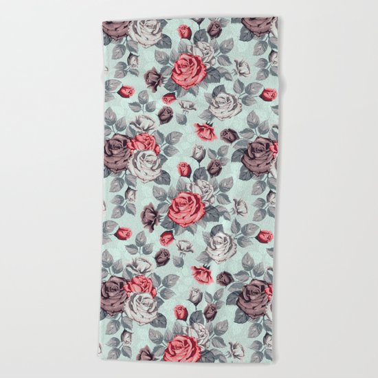 Flowers pattern2 Beach Towel