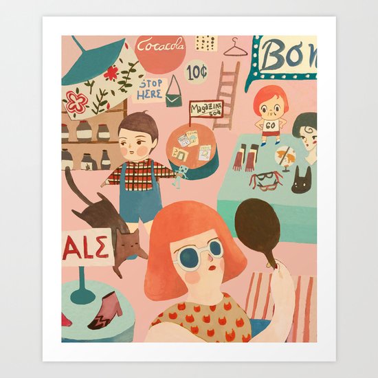 Vintageshop Art Print