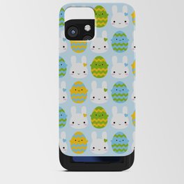 Kawaii Easter Bunny & Eggs iPhone Card Case