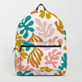 Matisse Inspired Colorful Leaf Pattern Backpack