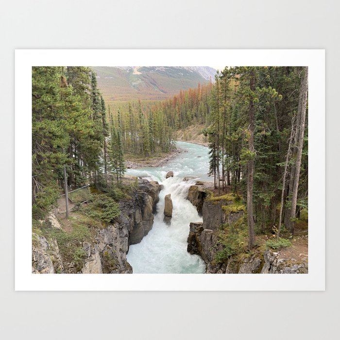 Athabasca Falls Art Print by Kim Desrosiers | Society6